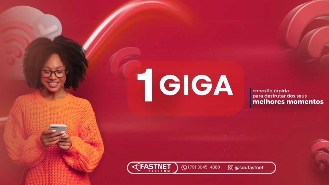 Plano 1 GIGA - Máxima velocidade para uso profissional e entretenimento